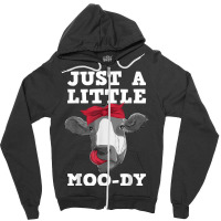 Cute Cow Design For Men Women Dairy Cow Lover Cattle Farming T Shirt Zipper Hoodie | Artistshot