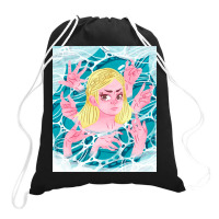 Lady In The Water Drawstring Bags | Artistshot