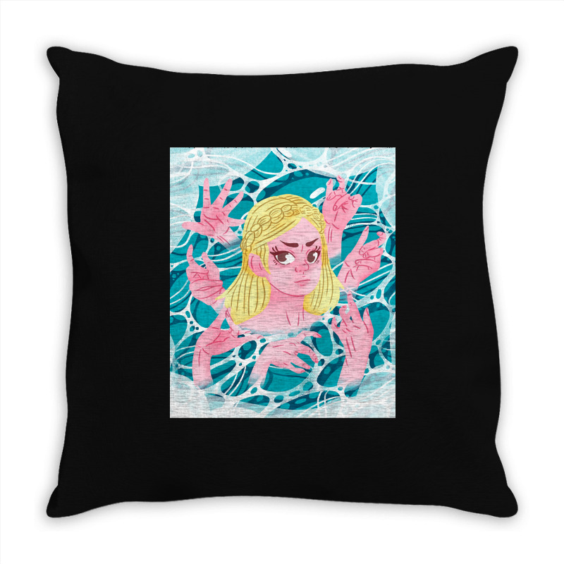 Lady In The Water Throw Pillow | Artistshot