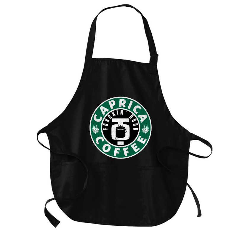 Caprica Coffee (green) Medium-length Apron | Artistshot