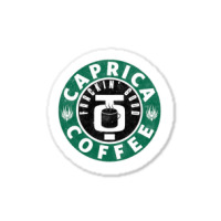 Caprica Coffee (green) Sticker | Artistshot