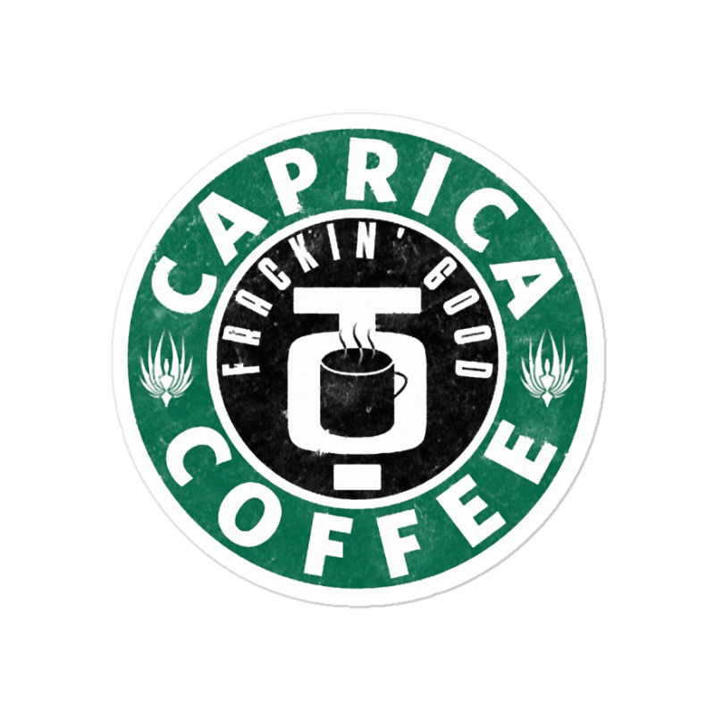 Caprica Coffee (green) Sticker | Artistshot