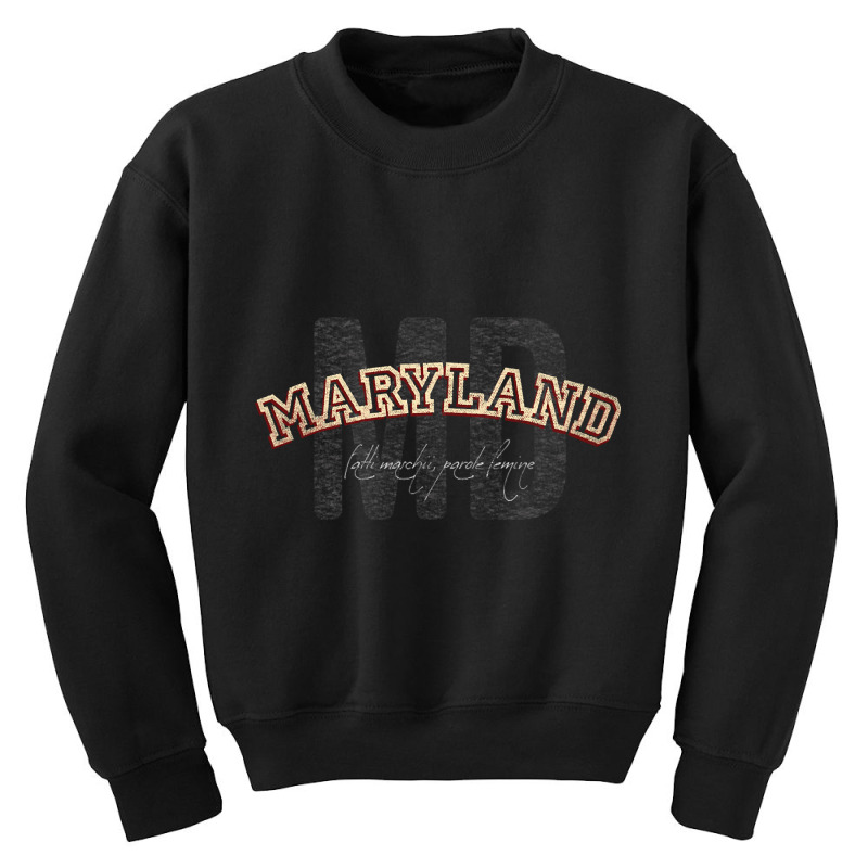 Maryland Vintage Retro Collegiate Youth Sweatshirt | Artistshot