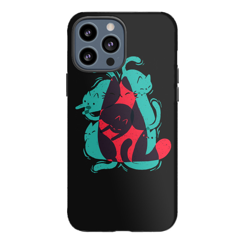 Cat Shapes - Funny Cute Kitty - Modern Art Iphone 13 Pro Max Case | Artistshot