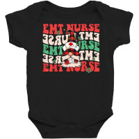 Groovy Emergency Medical Technician Christmas Gnome Nursing T Shirt Baby Bodysuit | Artistshot