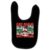 Groovy Emergency Medical Technician Christmas Gnome Nursing T Shirt Baby Bibs | Artistshot