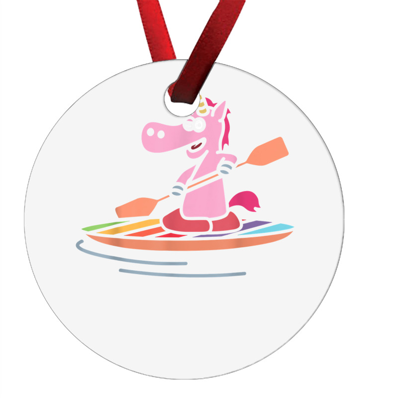 Magical Unicorn Rowing Kayak Canoeing Kayaking Paddling T Shirt Ornament | Artistshot