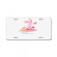 Magical Unicorn Rowing Kayak Canoeing Kayaking Paddling T Shirt License Plate | Artistshot