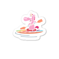 Magical Unicorn Rowing Kayak Canoeing Kayaking Paddling T Shirt Sticker | Artistshot