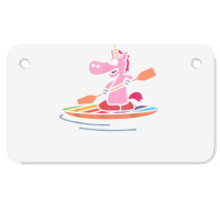 Magical Unicorn Rowing Kayak Canoeing Kayaking Paddling T Shirt Motorcycle License Plate | Artistshot