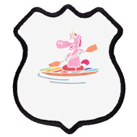 Magical Unicorn Rowing Kayak Canoeing Kayaking Paddling T Shirt Shield Patch | Artistshot