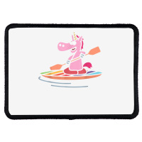 Magical Unicorn Rowing Kayak Canoeing Kayaking Paddling T Shirt Rectangle Patch | Artistshot