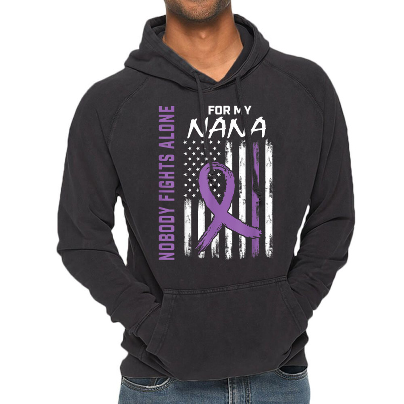 Nobody Fights Alone Nana Lupus Awareness American Flag Gifts T Shirt Vintage Hoodie by mosesswabyhi | Artistshot