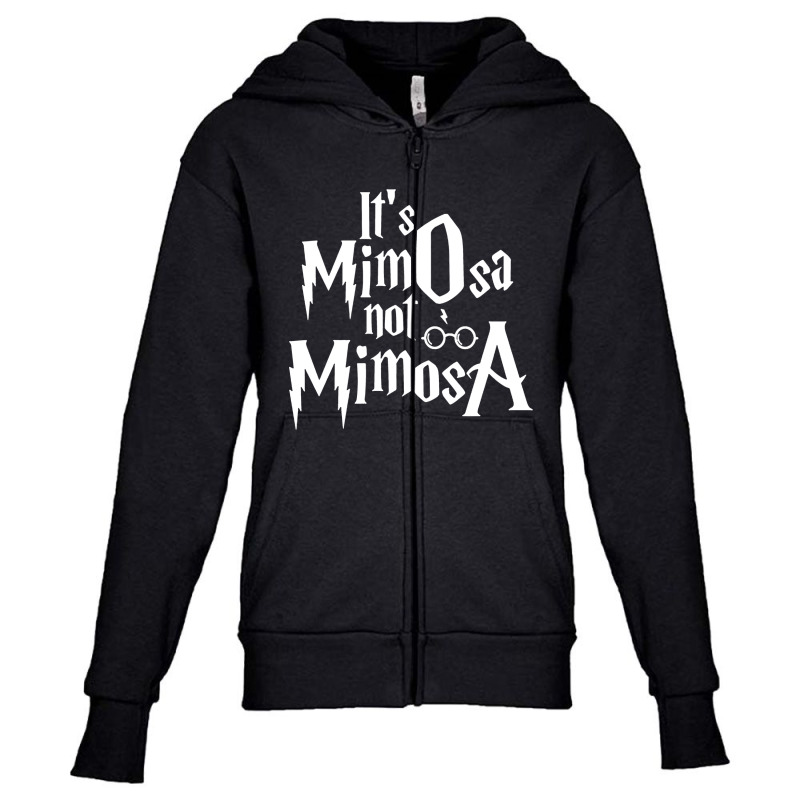 It's Mimosa Not Mimosa Youth Zipper Hoodie by giokorek | Artistshot