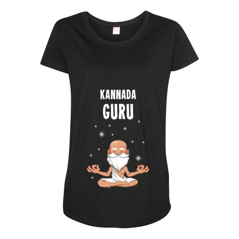 Kannada Guru Maternity Scoop Neck T-shirt by QUANVY | Artistshot