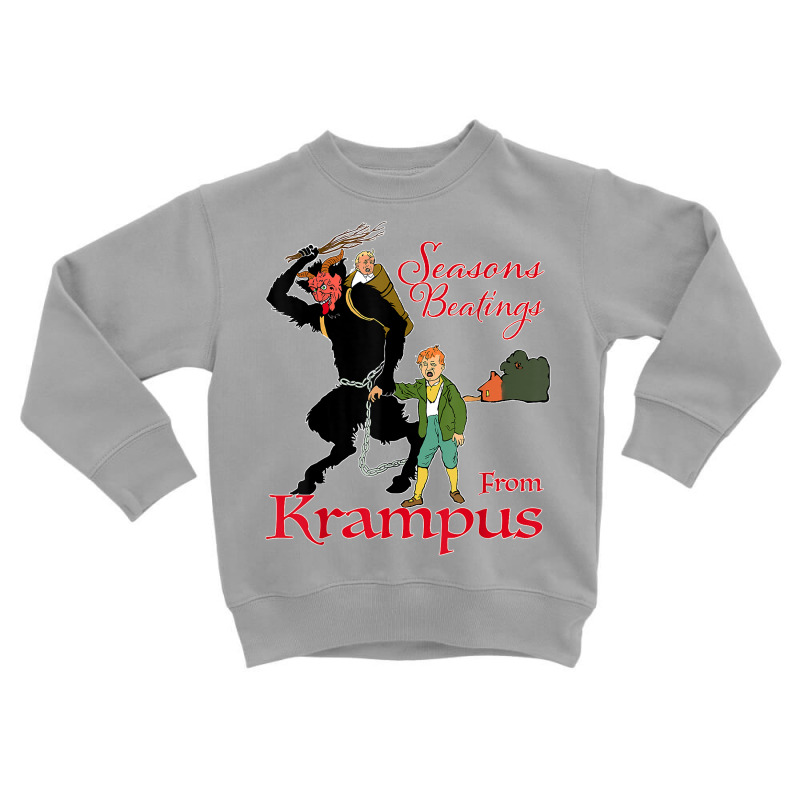 Seasons Beatings Christmas Krampus T Shirt Toddler Sweatshirt by gehnhe | Artistshot