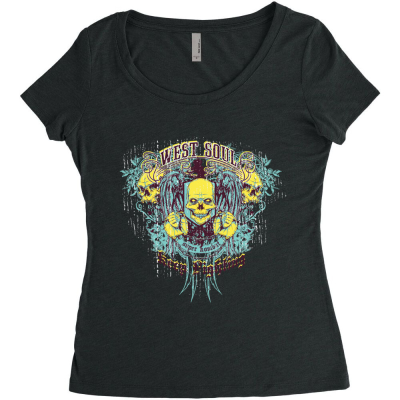 Keep Fighting Never Give Up! Premium Women's Triblend Scoop T-shirt by QUANVY | Artistshot