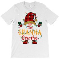 Womens The Granna Gnome Buffalo Plaid Christmas Family Xmas Pajamas T T-shirt | Artistshot