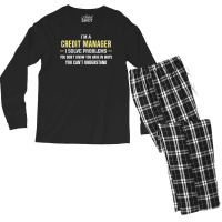 Credit Manager I Solve Problems Funny Gift Men's Long Sleeve Pajama Set | Artistshot