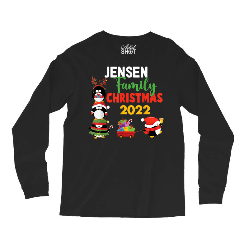 Jensen Family Name Gift   Jensen Family Christmas T Shirt Long Sleeve Shirts | Artistshot