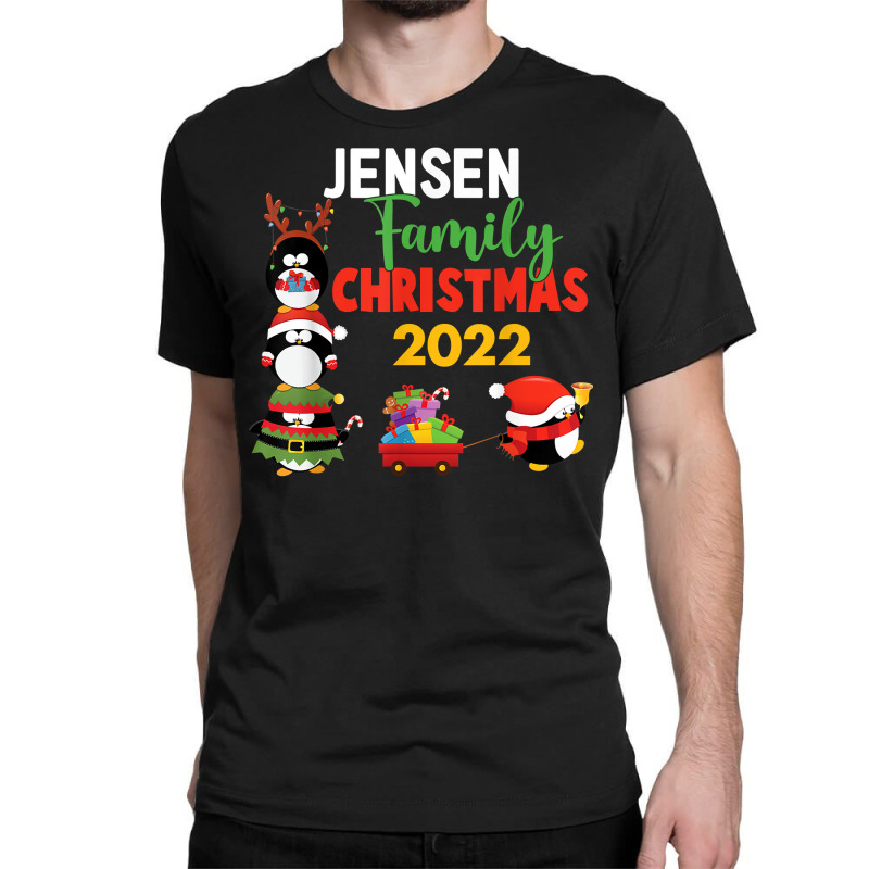 Jensen Family Name Gift   Jensen Family Christmas T Shirt Classic T-shirt | Artistshot