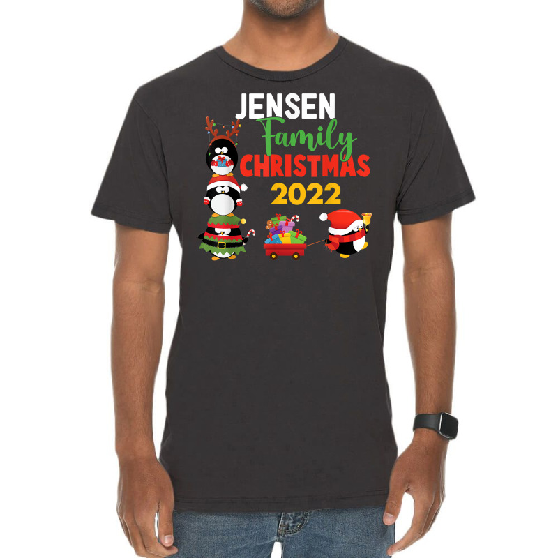 Jensen Family Name Gift   Jensen Family Christmas T Shirt Vintage T-shirt | Artistshot