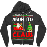 Xmas Tree Santa Christmas Costume Matching Abuelito Claus T Shirt Zipper Hoodie | Artistshot