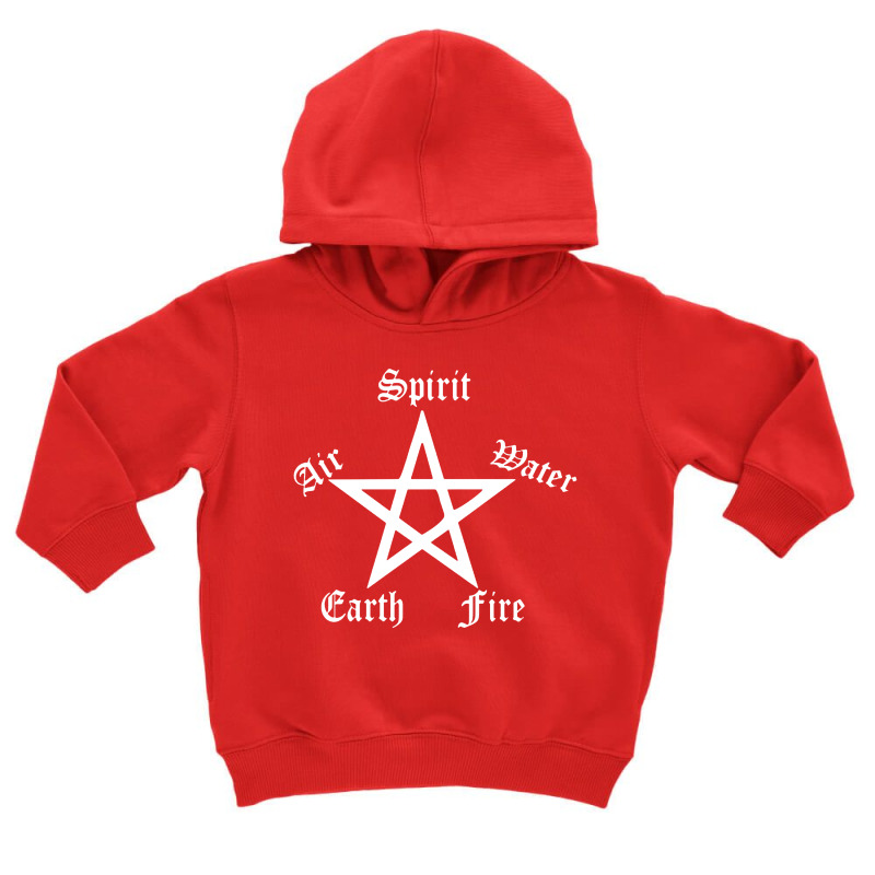 Elements Pentagram Womens Funny Pagan Witchcraft Ladies Satan Toddler Hoodie by atereabag | Artistshot