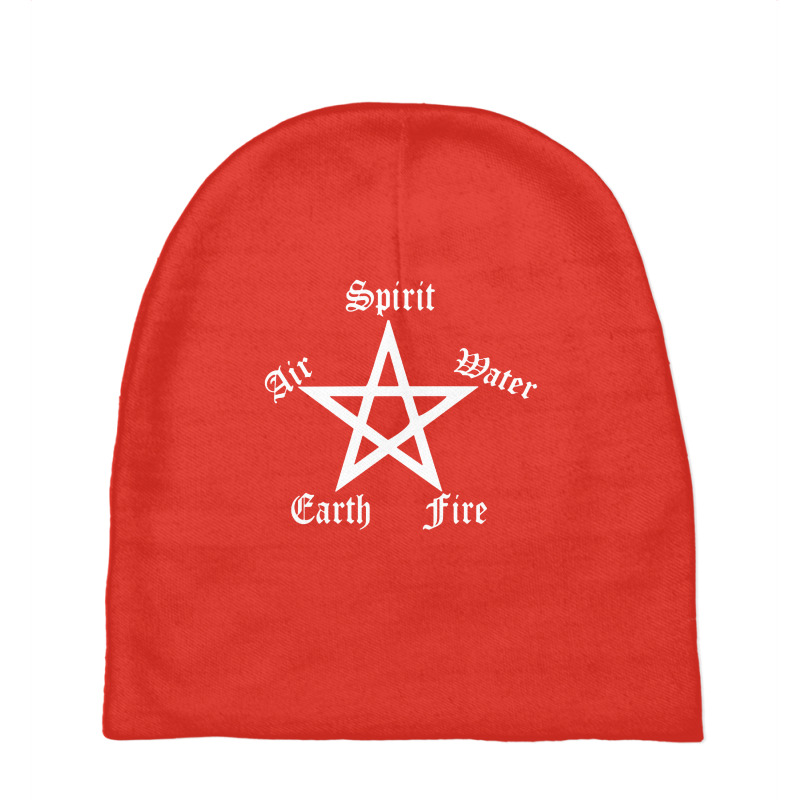 Elements Pentagram Womens Funny Pagan Witchcraft Ladies Satan Baby Beanies by atereabag | Artistshot