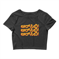 Rcb Kannada Crop Top | Artistshot