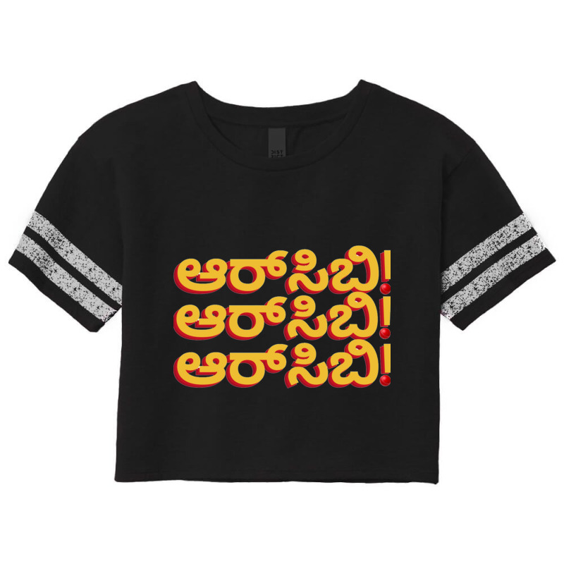 Rcb Kannada Scorecard Crop Tee by QUANVY | Artistshot