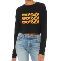 Rcb Kannada Cropped Sweater | Artistshot