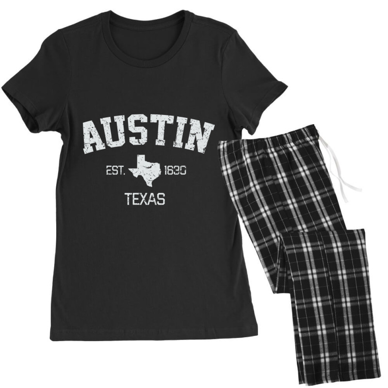 Vintage Austin Texas Est. 1839 Gift Women's Pajamas Set by degreesgunner | Artistshot