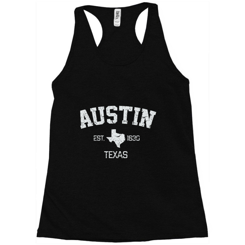 Vintage Austin Texas Est. 1839 Gift Racerback Tank by degreesgunner | Artistshot