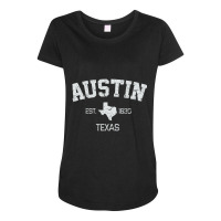 Vintage Austin Texas Est. 1839 Gift Maternity Scoop Neck T-shirt | Artistshot