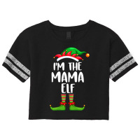 I'm The Mama Elf Matching Family Group Christmas Scorecard Crop Tee | Artistshot