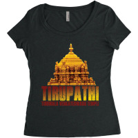 Tirupathi Tirumala Temple Women's Triblend Scoop T-shirt | Artistshot