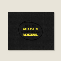 Motivational Quote - There Are No Limits To What You Can Achieve White Landscape Canvas Print | Artistshot