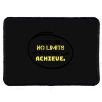 Motivational Quote - There Are No Limits To What You Can Achieve White Rectangle Patch | Artistshot