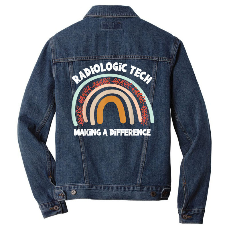 Radiologic Technologist Week Making Difference Boho Rainbow T Shirt Men Denim Jacket by mollyschq6z | Artistshot