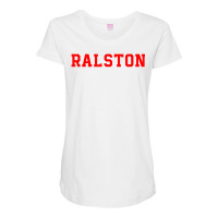 Ralston Athletic University College Alumni Style T Shirt Maternity Scoop Neck T-shirt | Artistshot