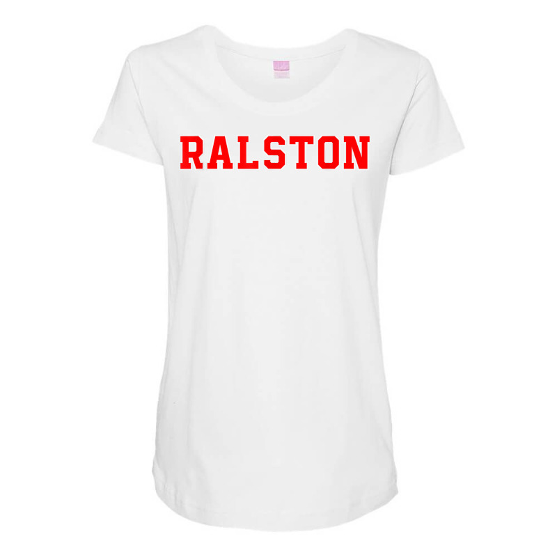 Ralston Athletic University College Alumni Style T Shirt Maternity Scoop Neck T-shirt by mollyschq6z | Artistshot