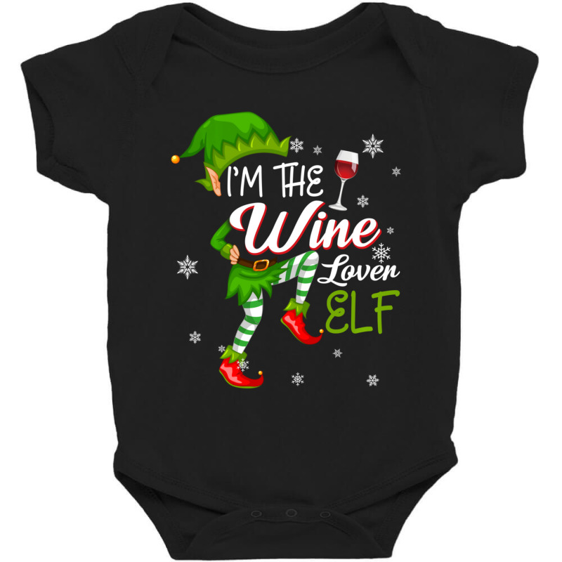 I'm The Wine Lover Elf Matching Family Christmas Shirts Baby Bodysuit by behindcedar22 | Artistshot