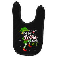 I'm The Wine Lover Elf Matching Family Christmas Shirts Baby Bibs | Artistshot