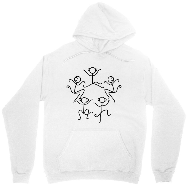 Stickman 5 Little Monkeys Jumping Unisex Hoodie | Artistshot