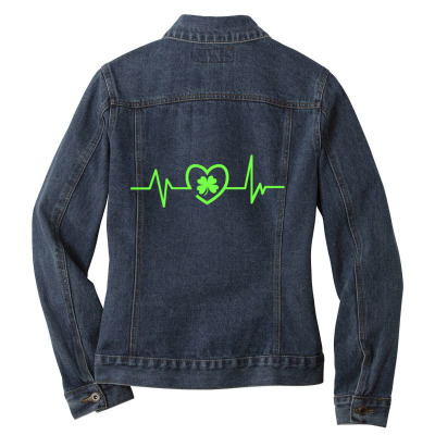 Patricks Day Heartline Ladies Denim Jacket Designed By Bariteau Hannah