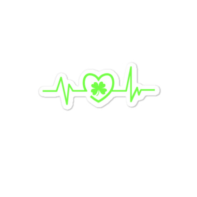 Patricks Day Heartline Sticker Designed By Bariteau Hannah