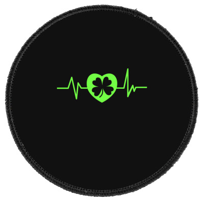 Patricks Day Heartline Round Patch Designed By Bariteau Hannah