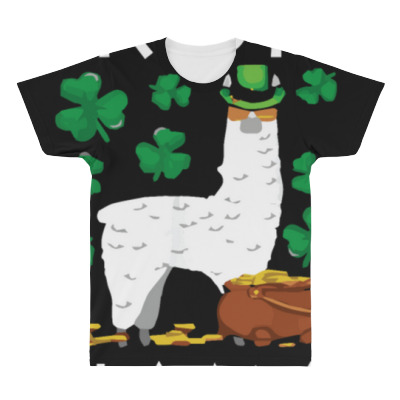 Irish Llama All Over Men's T-shirt Designed By Bariteau Hannah