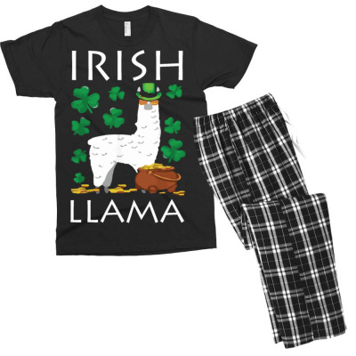 Irish Llama Men's T-shirt Pajama Set Designed By Bariteau Hannah